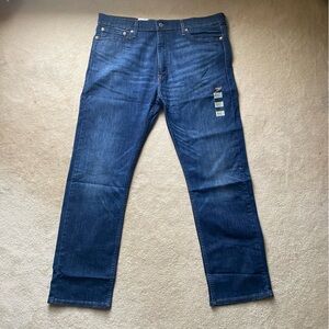 NWT Levi's 513 Jeans Mens 38x32 Blue Slim Straight Stretch Denim Zip Fly MidRise